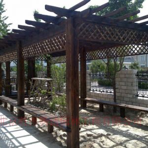 北京防腐木花架戶外葡萄架設(shè)計(jì)施工